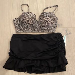 Leopard High Waisted Bikini